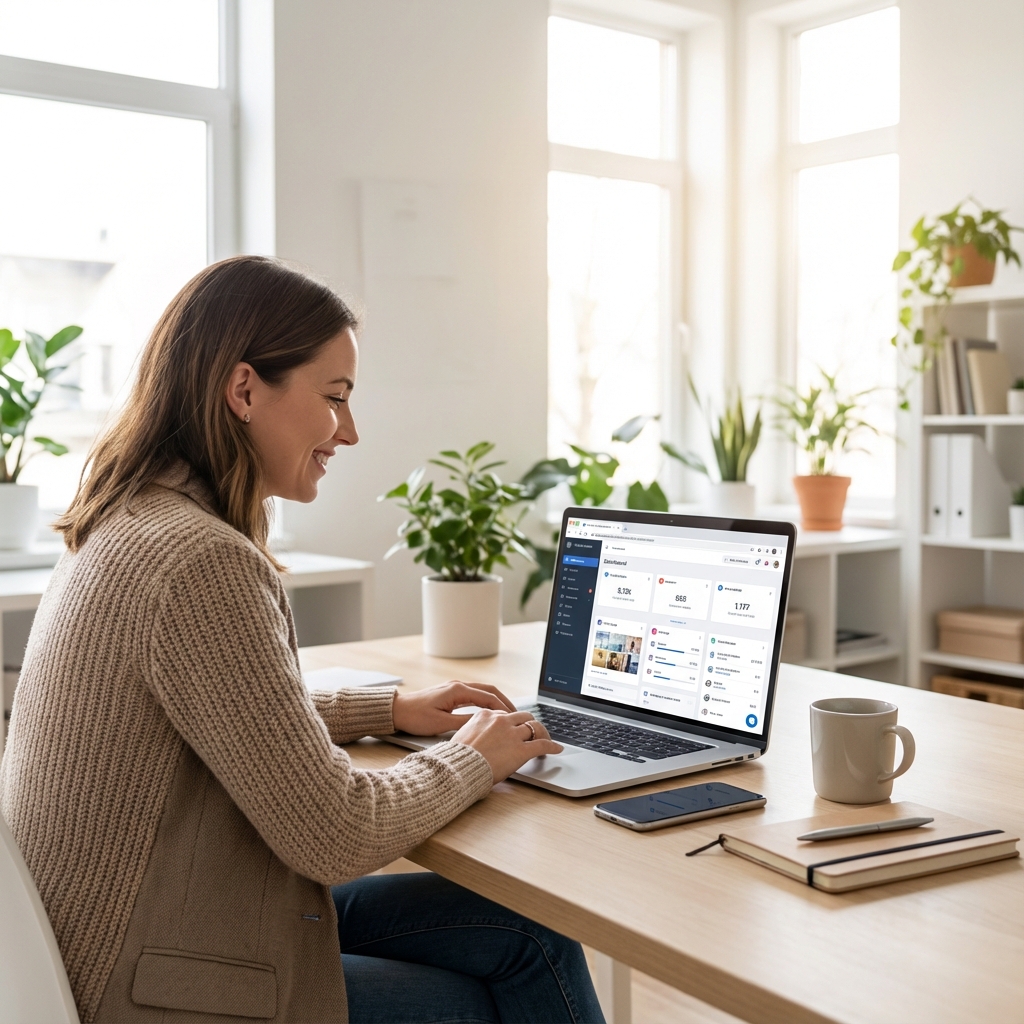 Social media management workspace